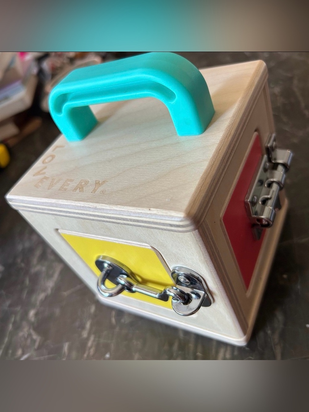 Lovevery Lock Box Toy The Realist Play Kit Montessori Learning Toy 19-21 Months